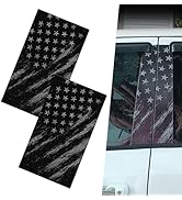 WZP 2PCS American Flag Car B Pillar Decals, Waterproof Scratch-Covering Trim Decoration for Car W...