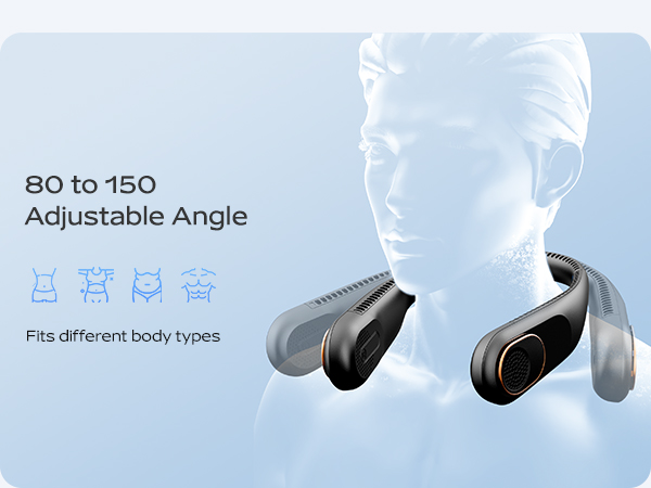neck fans that blow cold air; personal fan; neck fan rechargeable; travel gifts for women;