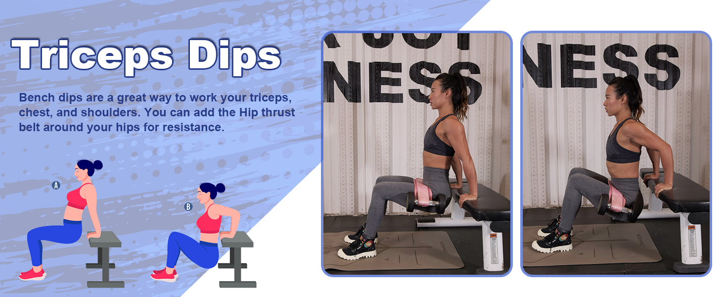 hip thrust weight support belt