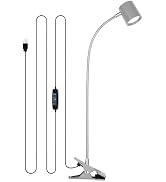 Dott Arts Desk Lamp,USB Clip On Light with 3 Color Modes,LED 10 Levels Brightness Reading Lamp, 3...