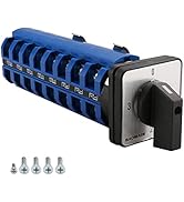 Baomain Rotary Changeover Switch 660V 63A 4 Position 8 Phase 32 Terminals SZW26-63/0-3.8 Cam Switch