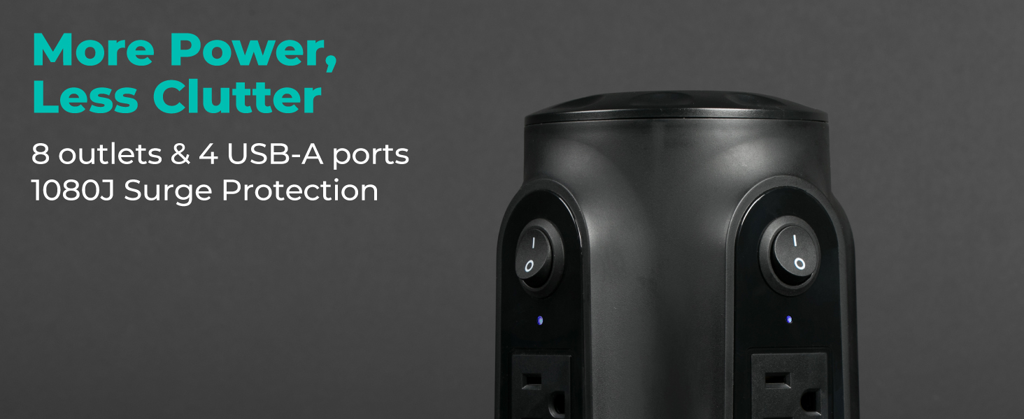 More Power, Less Clutter - KMC Surge Tower 20806