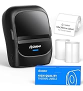 CLABEL 221B Label Printer for Small Business, for Frozen Food and Retail, with 3 Rolls Low Temper...