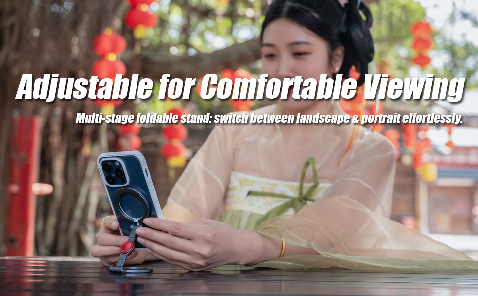MagSafe Foldable Phone Stand: Adjustable for Any Viewing Scenario