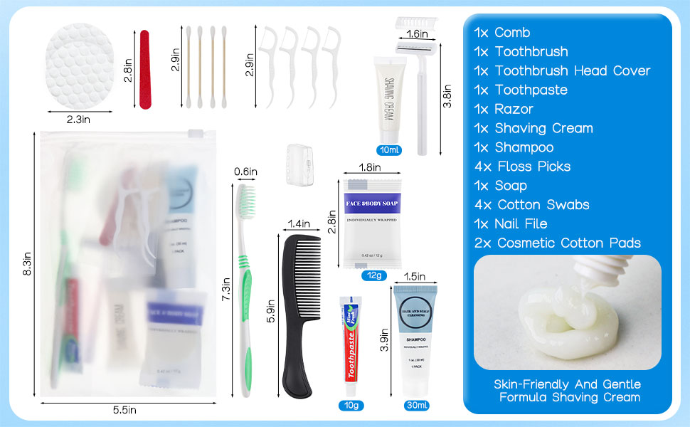 9-in-1 Toiletry Personal Hygiene Kit