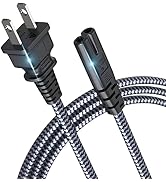 Power Cord, Goalfish 6.6ft/2m AC Power Cable 7A 125V TV Power Cord 18AWG 2 Prong Power Cable Repl...