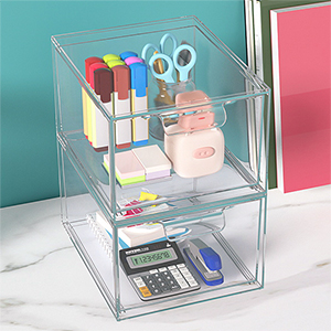 SpaceHacks Stackable Makeup Organizer