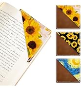 3 Pieces Leather Bookmarks, Personalized & Cute Book Accessories for Reading Lovers, Page Markers...