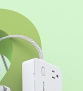 DEPOW 2 Prong Power Strip, 2 to 3 Prong Outlet Adapter with 5 AC & 4 USB Ports (2 USB C), 5FT Bra...
