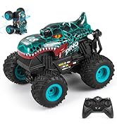 DYODYORC Remote Control Car, 2.4Ghz All Terrain Dinosaur Monster Truck Toys, RC Truck with Music,...