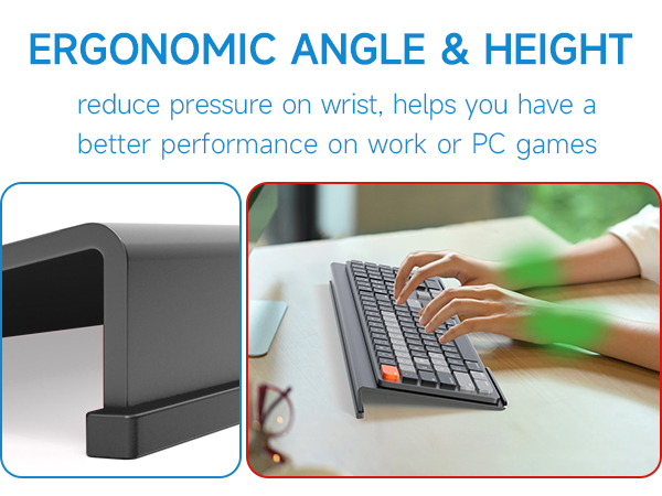 acrylic computer keyboard riser