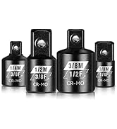 BLACKROBOT 4 Piece Impact Socket Adapter Set, 1/4