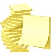 3 x 3 in Mini Sticky Note Yellow, 24 Pack Small Note Pads, Quality 80g/? Papers,Clean Removal,240...