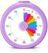 Mwellewm Visual Timer for Kids, 60 Minute Time Digital Pomodoro Timer Countdown with Silent Pause...