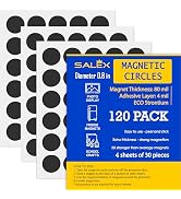 Small Magnets for Crafts with Adhesive Backing 0.8 Inch - Pack of 120 Self Adhesive Magnetic Dots...