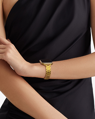 gold apple watch bands