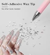 Ruetail Wax Pencil for Rhinestones, Upgraded Rhinestones Applicator Gem Crystals Picker Tool, Sup...