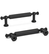 Goldenwarm 25 Pack 3 Inch Matte Black Cabinet Handles Solid Pulls | Zinc Alloy, Easy Install, Scr...