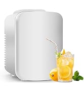 HealSmart Portable Mini Fridge, 4 Liter 6 Can Cooler and Warmer Compact Refrigerators 100% Freon-...