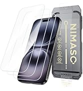 NIMASO for iPhone 16/15 Screen Protector, 3 Pack Tempered Glass Screen Protector for iPhone 16, A...