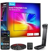 Govee TV Backlight 3 Lite with Fish-Eye Correction Function Sync to 40-50 Inch TVs, 7.8ft RGBICW ...