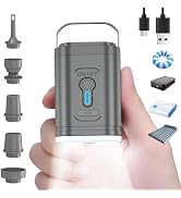 BAMCOO Portable Air Mattress Pump for Inflatables, 3-in-1 Camping Air Pump with 2400mAh Battery &...