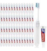 Travel Toothbrush, Toothbrush and Toothpaste Travel, Individually Packaged with Storage Box, Fold...