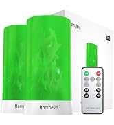 LED Flame Lights with Remote & Timer, 4-Mode Rechargeable Battery Operated Flameless C...
