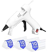 COMTO Hot Glue Gun Kit with 30 Sticks, 20W Fast Preheating Mini Hot Glue Gun and Sticks Set for S...