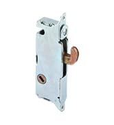 Prime-Line E 2014 Mortise Lock - Adjustable, Spring-Loaded Hook Latch Projection for Sliding Pati...
