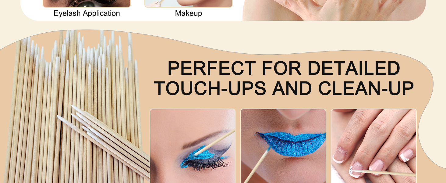 Precision tip swabs