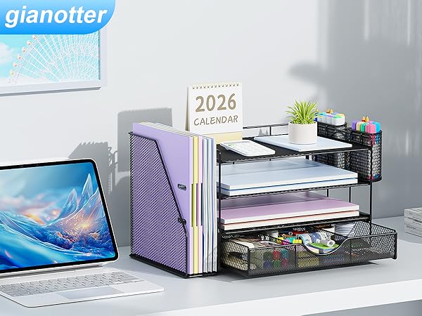 Black desk accessories