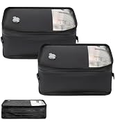 YEEKORO Compression Packing Cubes for Travel, Small Vacuum Bags for Business Trip, 12 Inch Profes...
