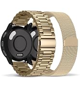 Compatible with Garmin Venu 3 Watch Band/Venu 4 45mm/Venu 2, 22mm Stainless Steel 2 Pack Metal an...