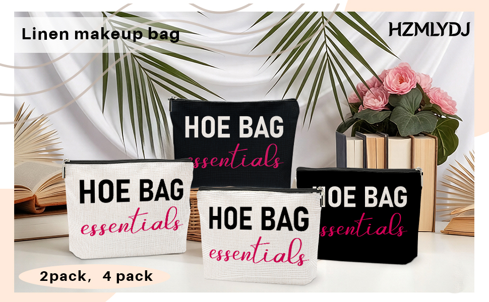 linen makeup bag