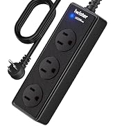Iwister Outdoor Power Strip Weatherproof, 3 AC Outlets, 3FT, 1625W/13A High-Power Single-Device U...
