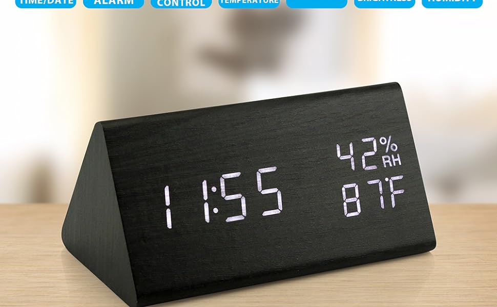 Wooden Alarm clock