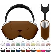Maxjoy for Apple Airpods Max Smart Case Cover, Soft PU Leather Protective Cover Accessories for A...