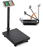 Bonvoisin Digital Platform Scale 660LBs Heavy Duty Floor Scale KG/LB Switchable Postal Shipping S...