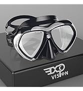 Adult Scuba Diving Mask, Anti-Fog Snorkel Goggles Tempered Glass Swim Mask Goggles with Nose Cove...
