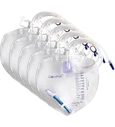 GlobalRoll Urinary Drainage Bag with Anti-Reflux Chamber, Bedside Drainage Bag 2000 mL with 48