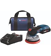 BOSCH GEX18V-5B15 18V Brushless 5 In. Random Orbit Sander Kit with (1) CORE18V 4 Ah Advanced Pow...