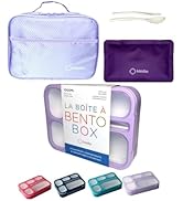 Bento Box with Bag and Ice Pack Set for Kids. Lunch Boxes Snack Containers for Boys Girls Adults....