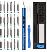 AMIR Electric Screwdriver for PC Building, 28 IN 1 Small Power Automatic Screwdriver Set with 24 ...
