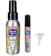 SANI 360° Mask a Doo Toilet Spray, Portable Bathroom-Deodorizing Enzyme Formula, Odor-Neutralizer...