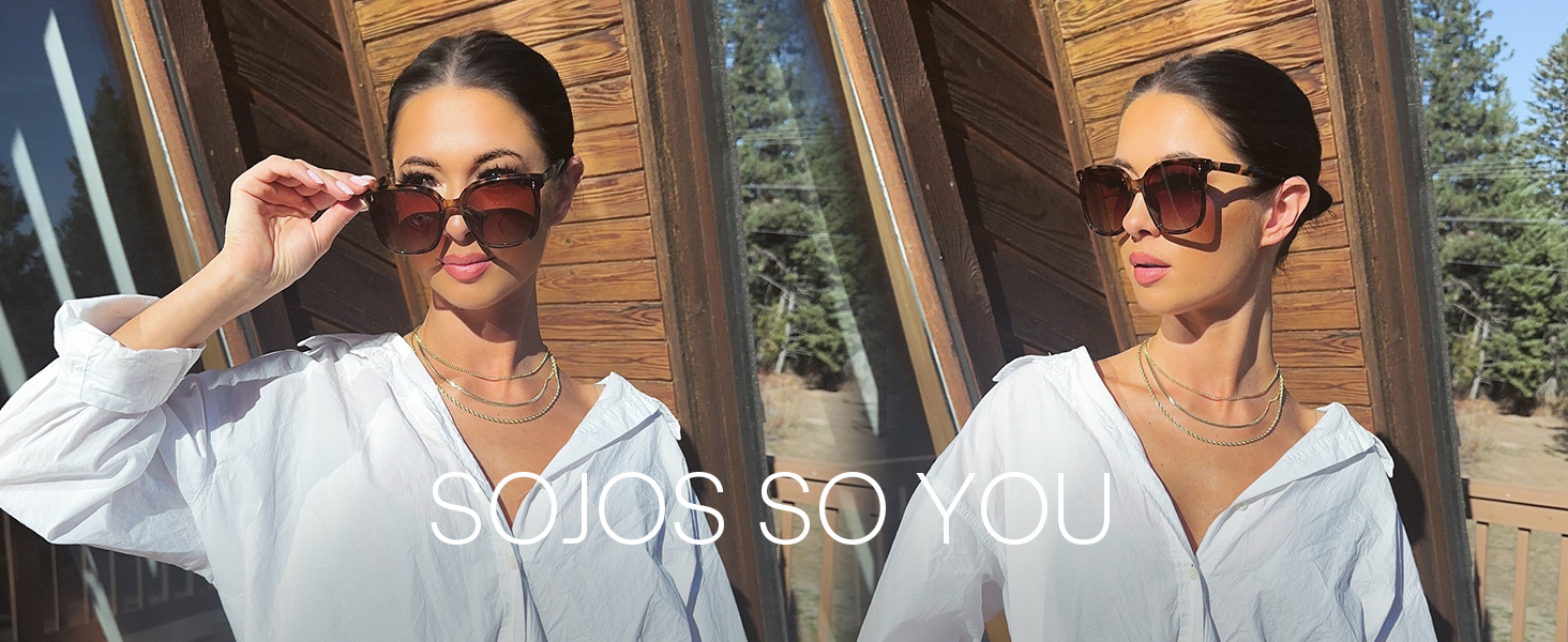 SOJOS Sunglasses for Women Men Vintage Style Shades SJ2157