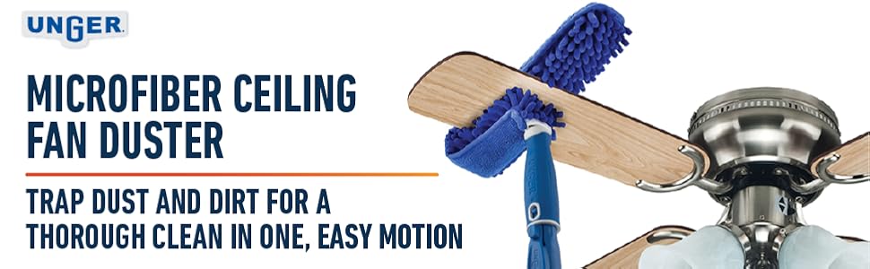 Unger Microfiber ceiling fan duster