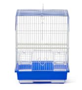 Prevue Pet Products Parakeet Square Roof Bird Cage with Handle - Carrier for Home or Travel,