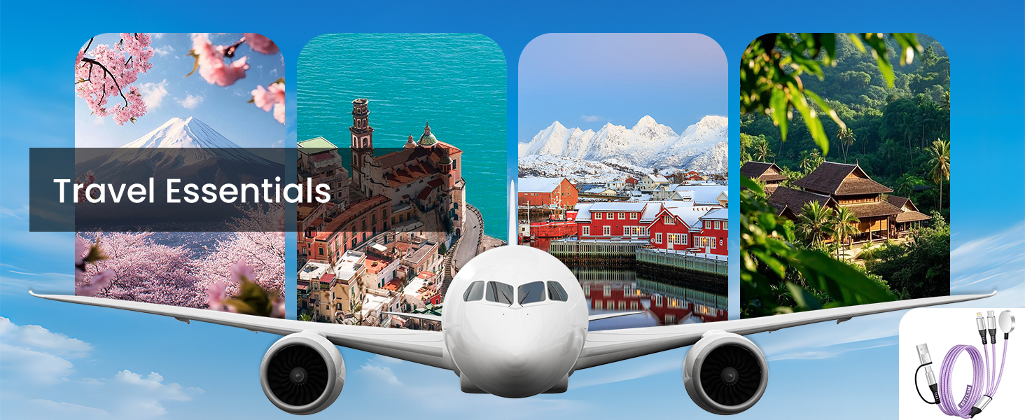 3 IN 2 Multi Chargers for All Devices - Your Travel Essentials