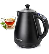 Mixpresso Electric Kettle Temperature Control, Hot Water Kettle Electric, Cordless 1 Liter Capaci...